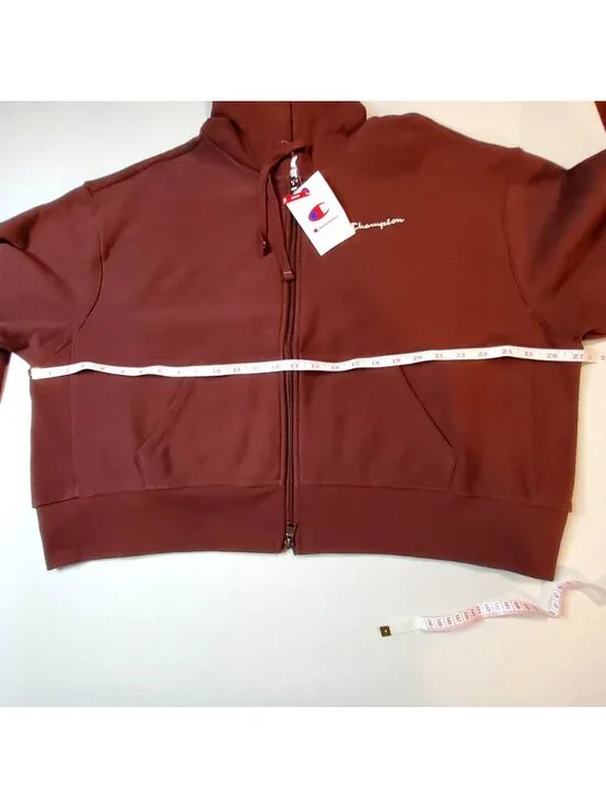 Champion Women Maroon Hoodie Size XXL Loose Fit Cotton Blend USA Athlete - Picture 4 of 11